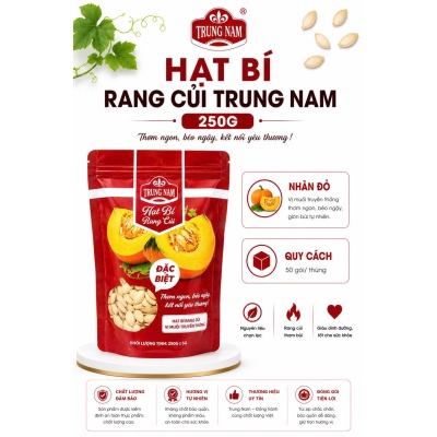 Hạt bí 250gr nhãn đỏ