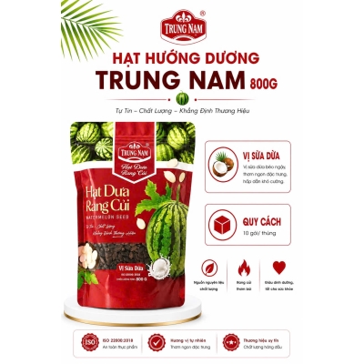 Hạt hướng dương Trung Nam 800g vị sữa dừa
