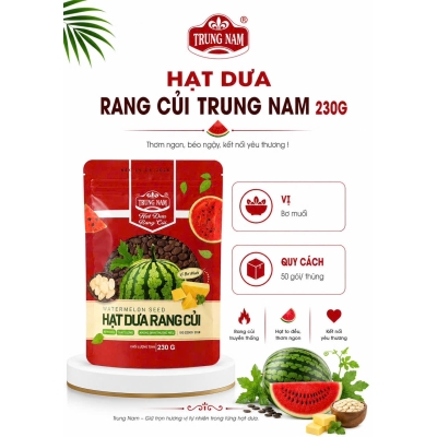Hạt dưa Trung Nam 230g túi zip, vị bơ muối